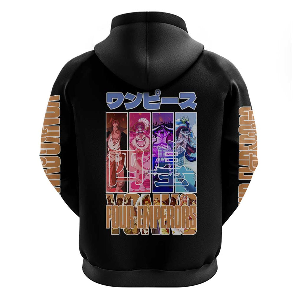Old Generation Yonko One Piece Hoodie Anime Style