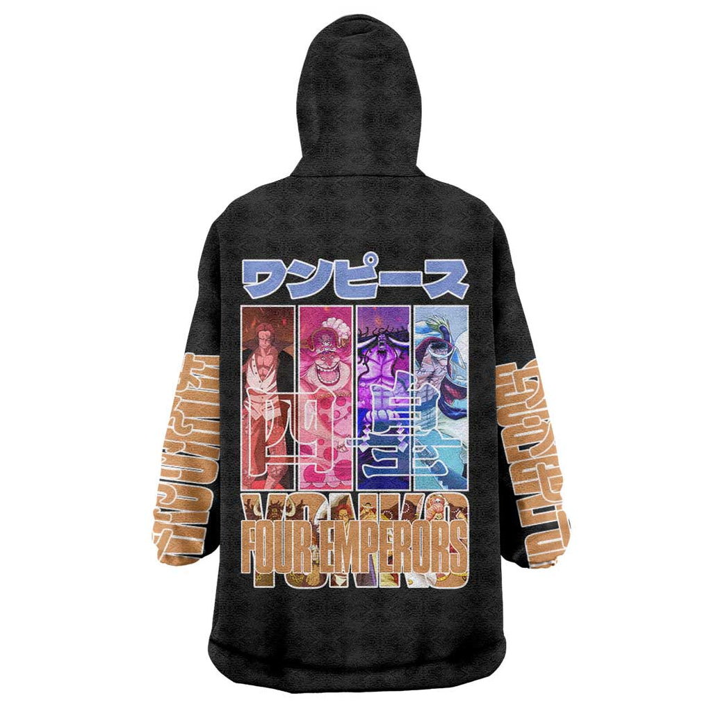 Old Generation Yonko One Piece Wearable Blanket Hoodie Anime Style