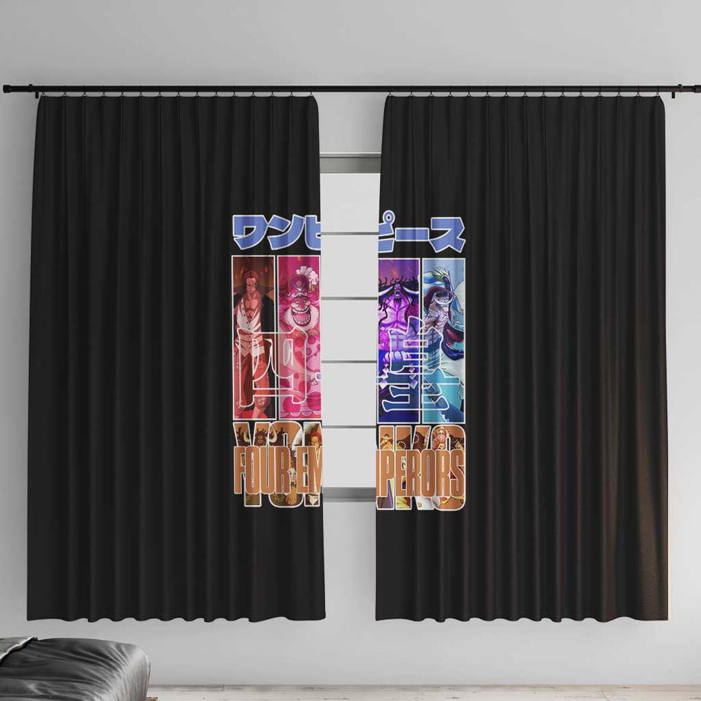 Old Generation Yonko One Piece Window Curtain Anime Style