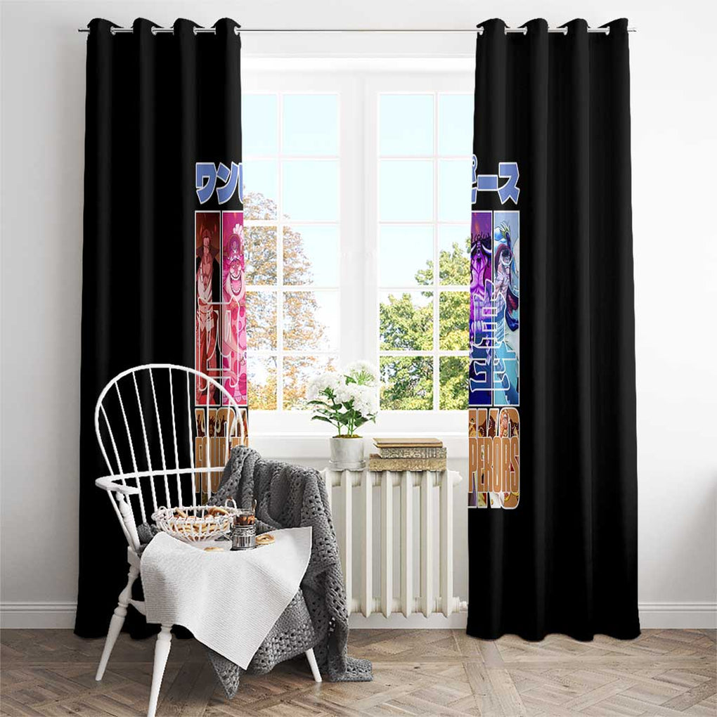 Old Generation Yonko One Piece Window Curtain Anime Style