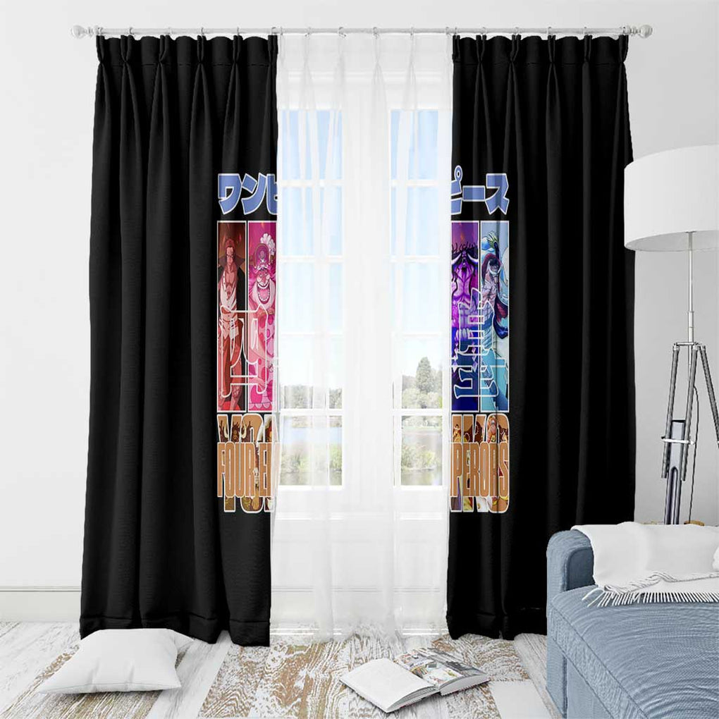 Old Generation Yonko One Piece Window Curtain Anime Style
