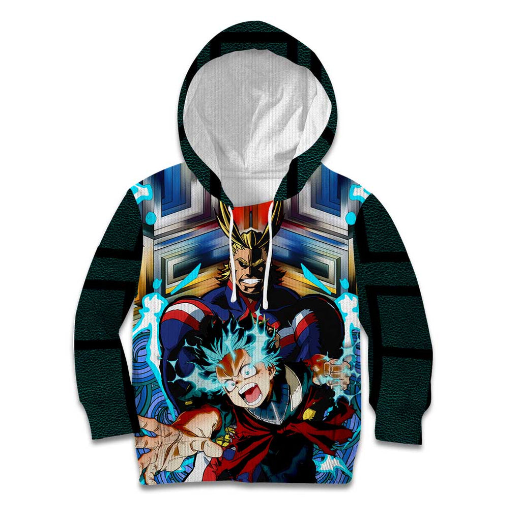 Trippy Deku x All Might My Hero Academia Kid Hoodie Trippy Style