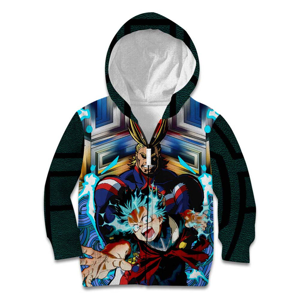 Trippy Deku x All Might My Hero Academia Kid Hoodie Trippy Style