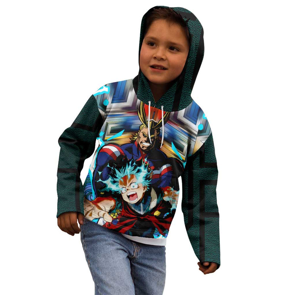 Trippy Deku x All Might My Hero Academia Kid Hoodie Trippy Style