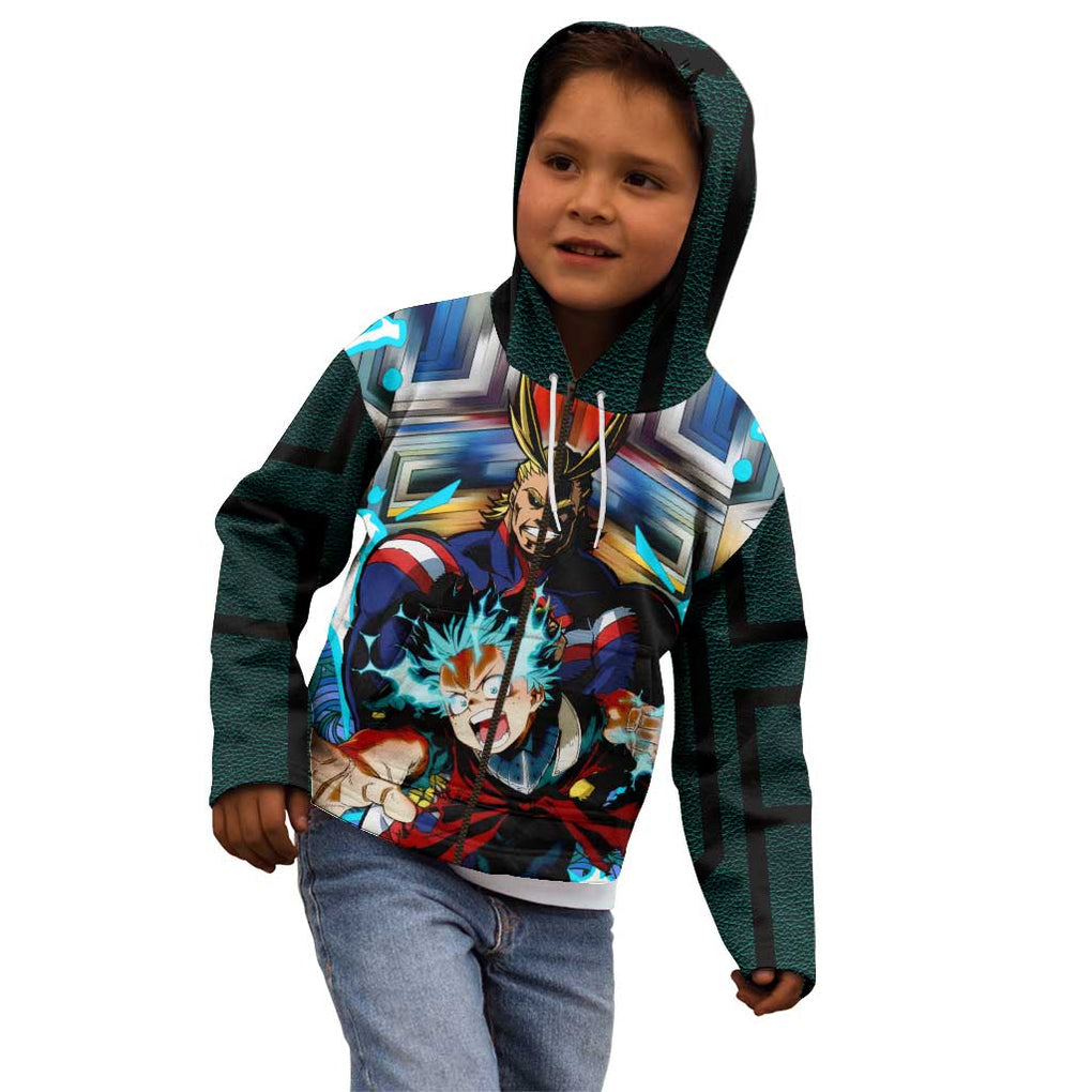 Trippy Deku x All Might My Hero Academia Kid Hoodie Trippy Style
