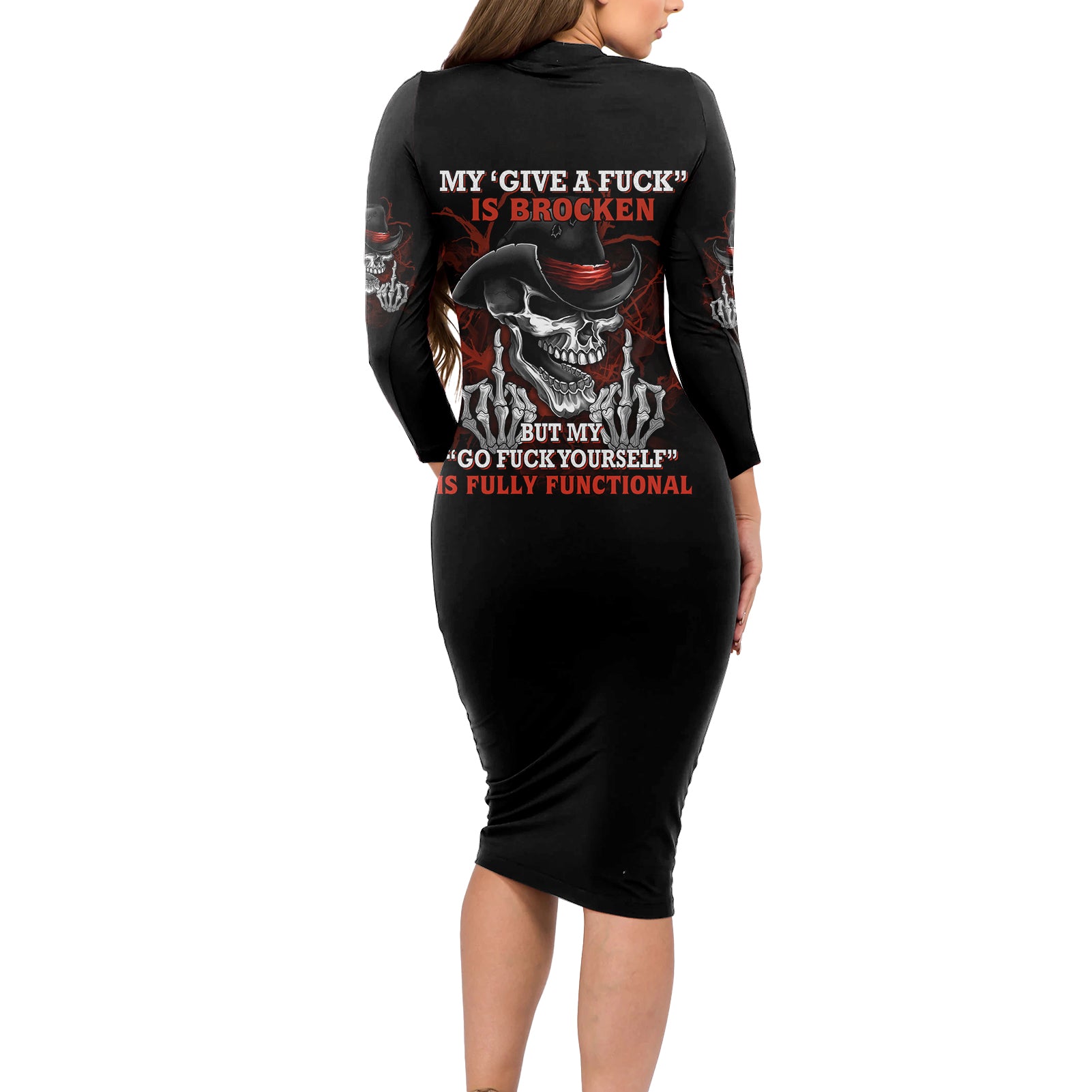 my-give-a-f-is-broken-long-sleeve-bodycon-dress