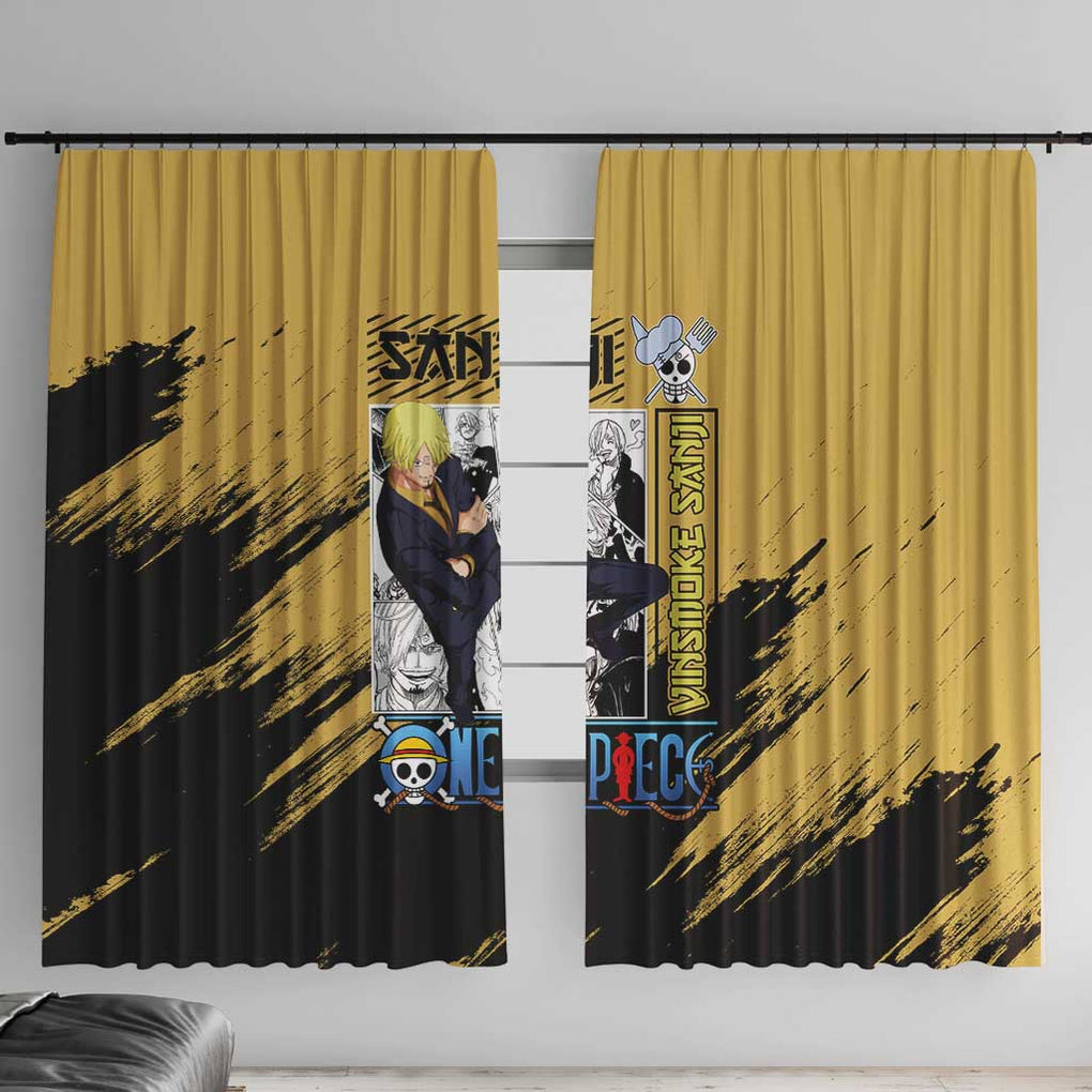 Sanji Mix Manga - One Piece Window Curtain Anime Style
