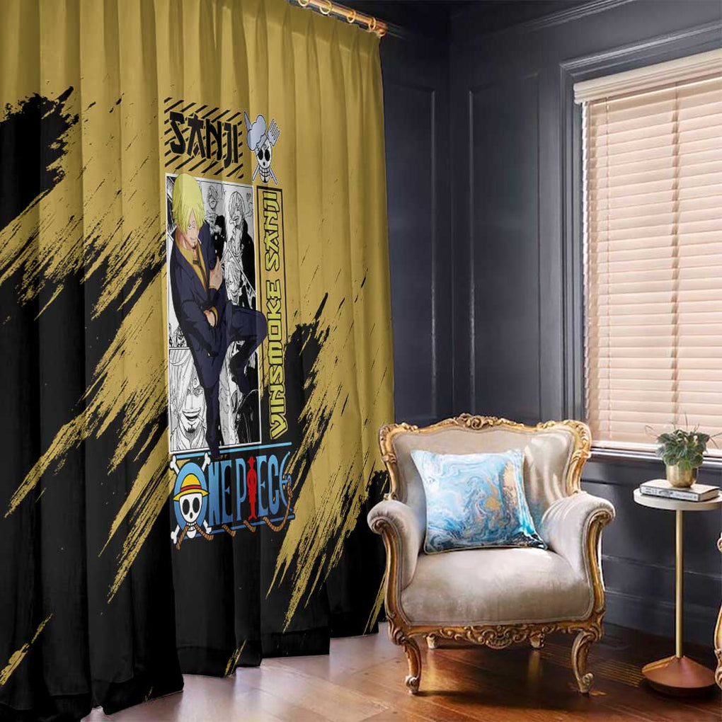 Sanji Mix Manga - One Piece Window Curtain Anime Style