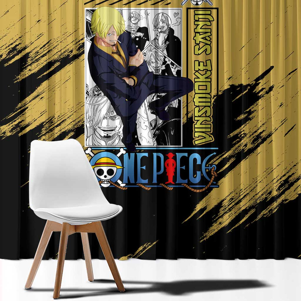 Sanji Mix Manga - One Piece Window Curtain Anime Style