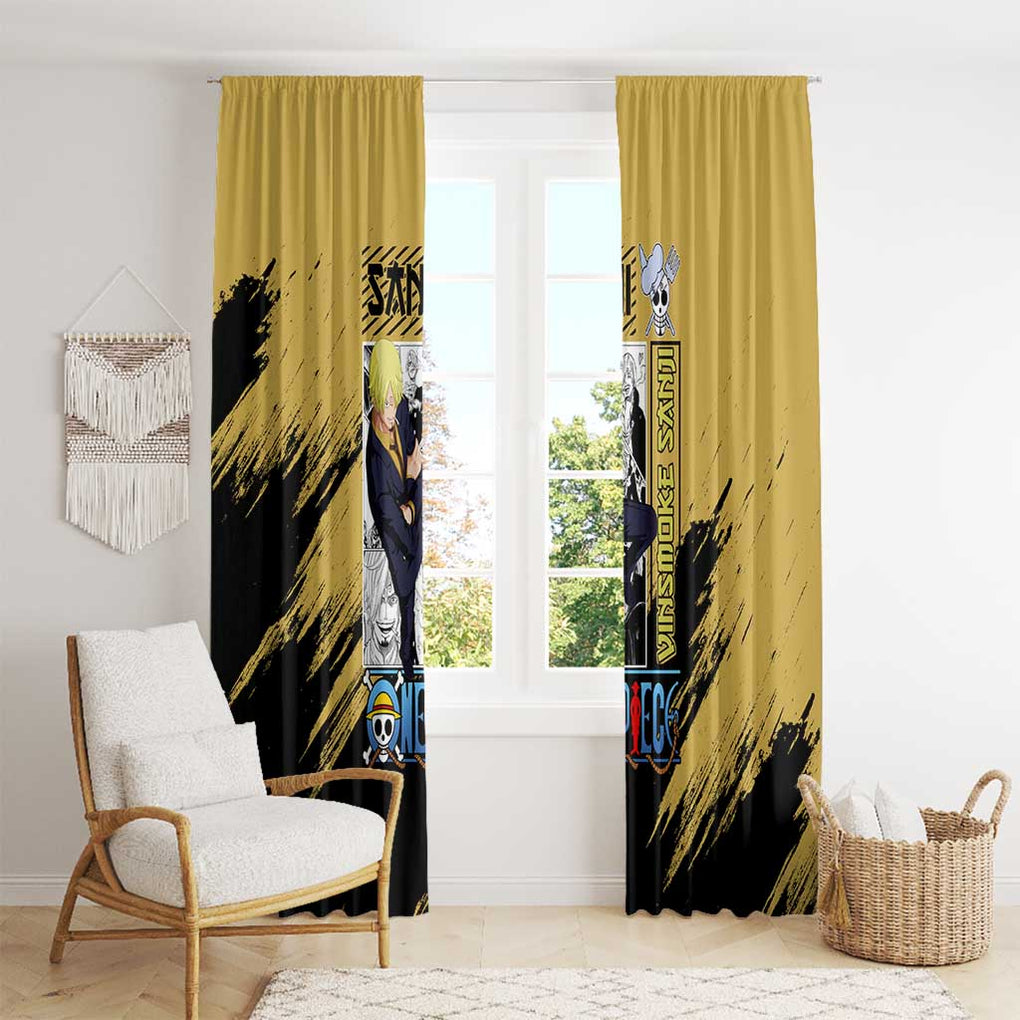 Sanji Mix Manga - One Piece Window Curtain Anime Style