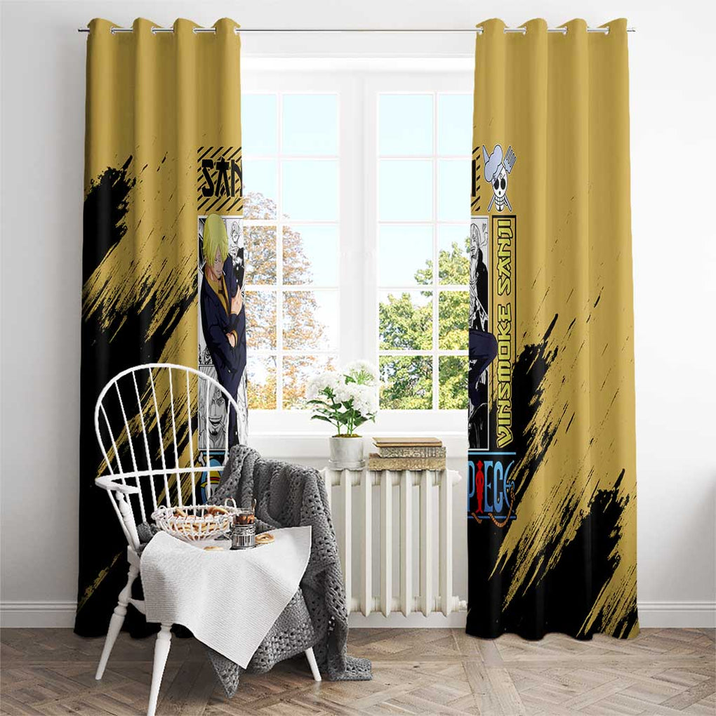 Sanji Mix Manga - One Piece Window Curtain Anime Style