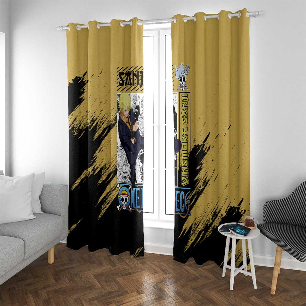 Sanji Mix Manga - One Piece Window Curtain Anime Style