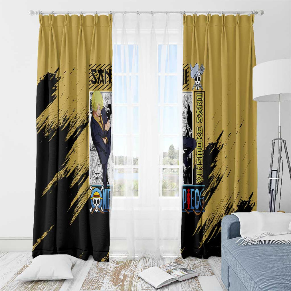 Sanji Mix Manga - One Piece Window Curtain Anime Style