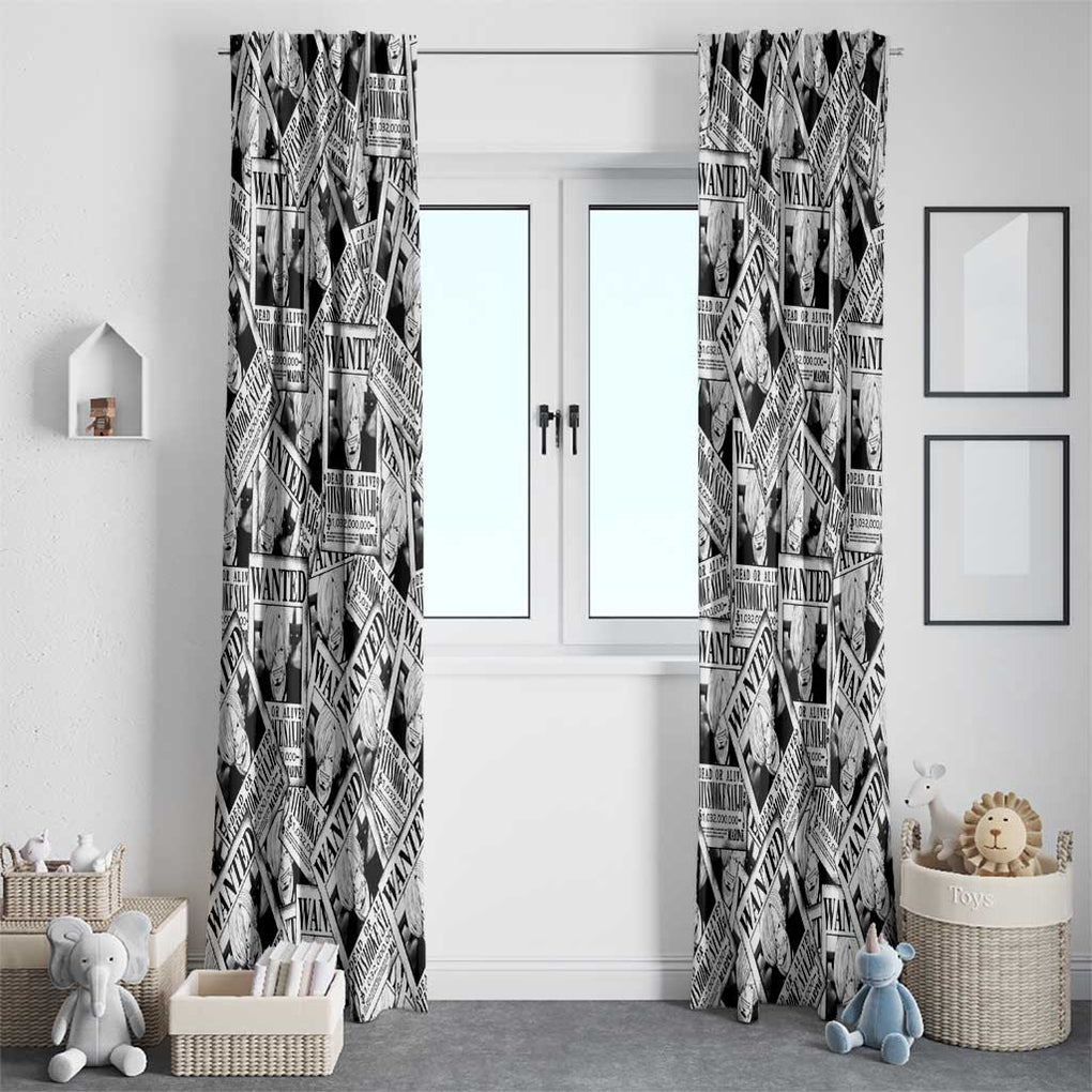 Sanji Wanted - One Piece Window Curtain Anime Style