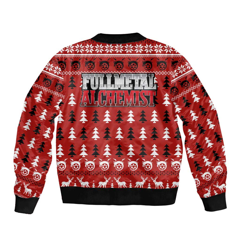 Fullmetal Alchemist - Fullmetal Alchemist Bomber Jacket Anime Mix Christmas Style