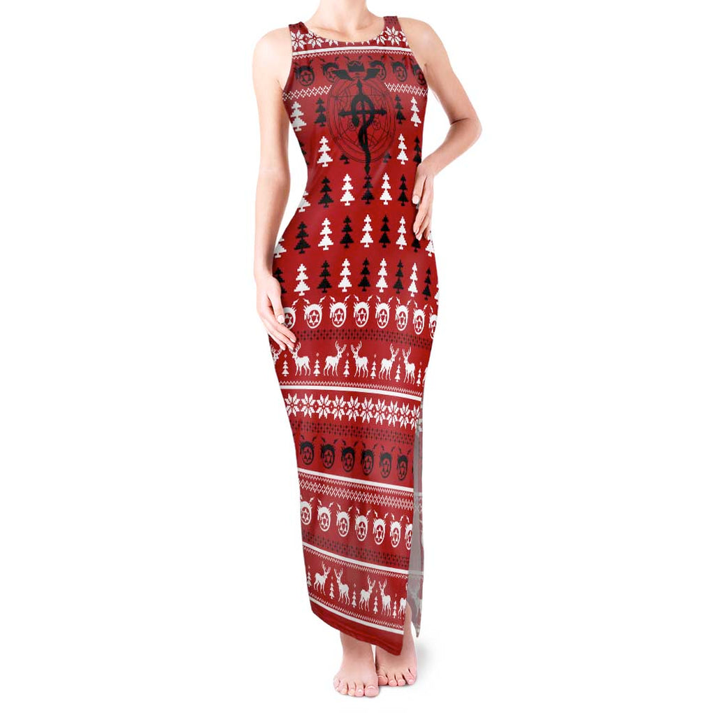 Fullmetal Alchemist - Fullmetal Alchemist Tank Maxi Dress Anime Mix Christmas Style