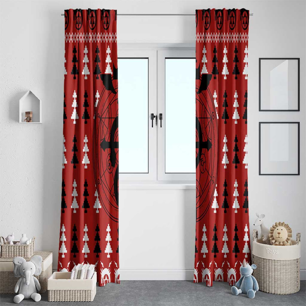 Fullmetal Alchemist - Fullmetal Alchemist Window Curtain Anime Mix Christmas Style