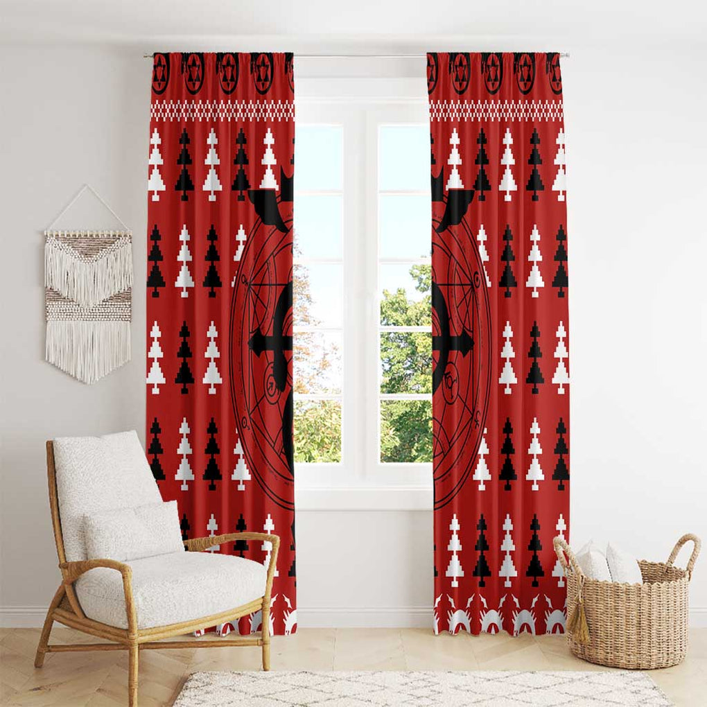 Fullmetal Alchemist - Fullmetal Alchemist Window Curtain Anime Mix Christmas Style