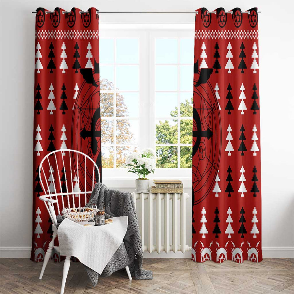 Fullmetal Alchemist - Fullmetal Alchemist Window Curtain Anime Mix Christmas Style