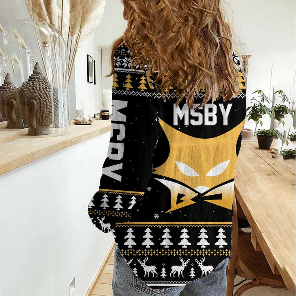 MSBY - MSBY Black Jackal Women Casual Shirt Anime Mix Christmas Style