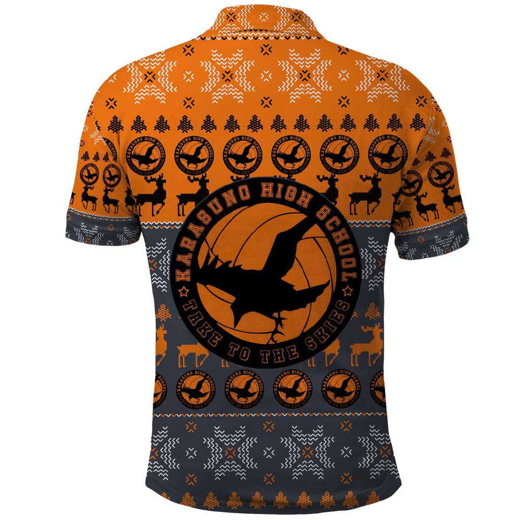 Karasuno - Haikyuu Polo Shirt Anime Mix Christmas Style