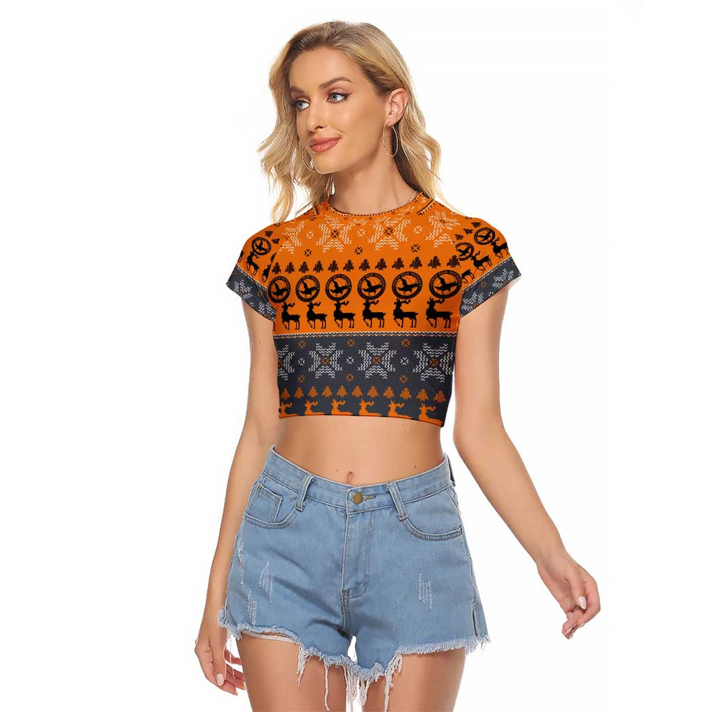 Karasuno - Haikyuu Raglan Cropped T Shirt Anime Mix Christmas Style