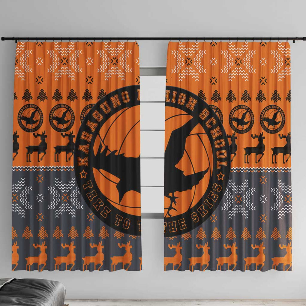 Karasuno - Haikyuu Window Curtain Anime Mix Christmas Style