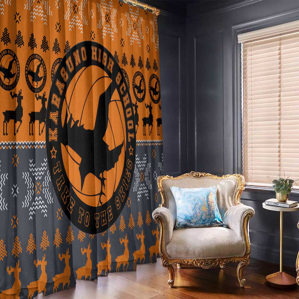 Karasuno - Haikyuu Window Curtain Anime Mix Christmas Style
