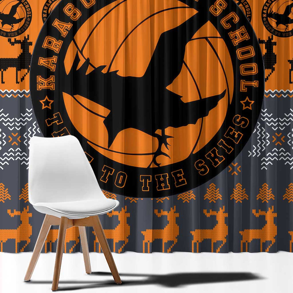 Karasuno - Haikyuu Window Curtain Anime Mix Christmas Style