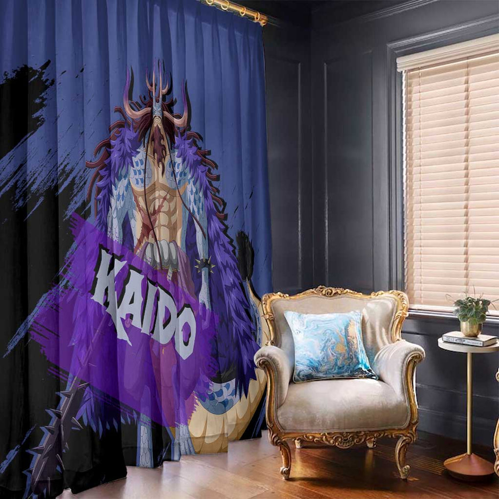 Kaido - One Piece Window Curtain Anime Style