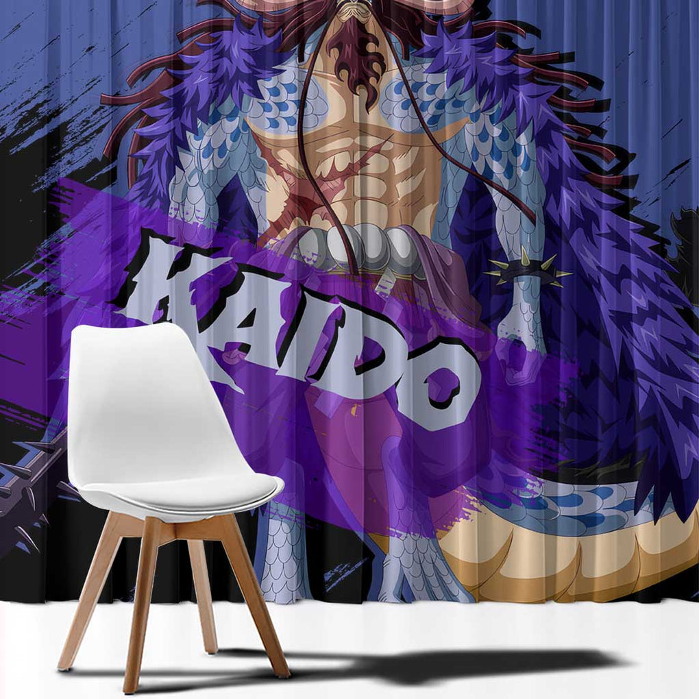 Kaido - One Piece Window Curtain Anime Style