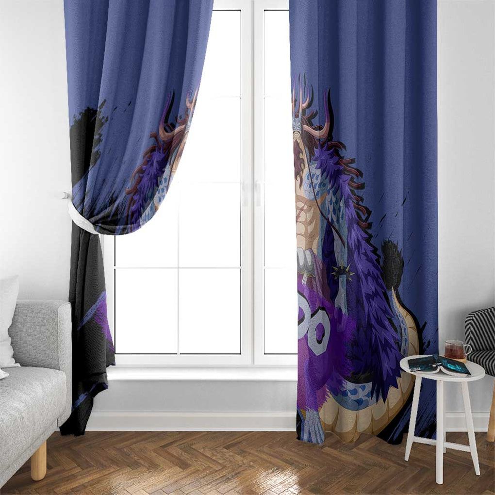 Kaido - One Piece Window Curtain Anime Style