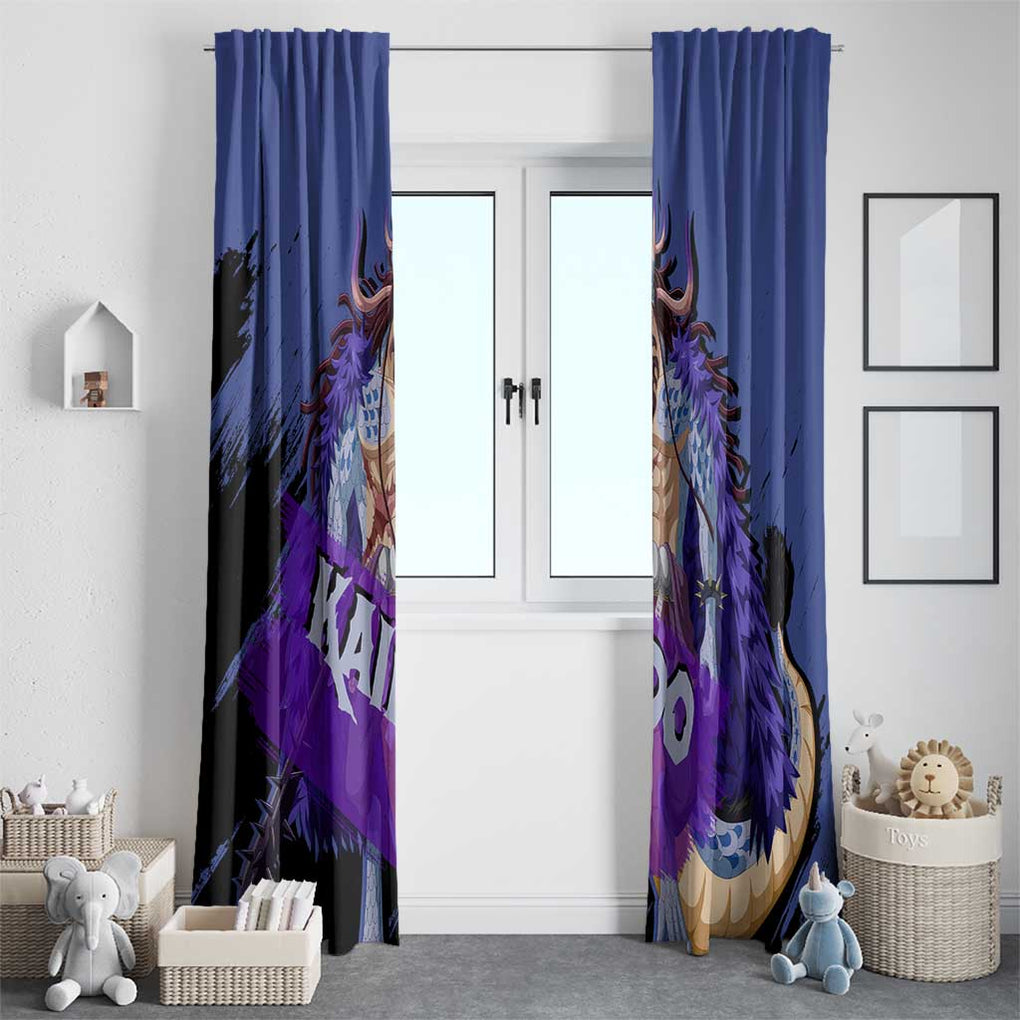 Kaido - One Piece Window Curtain Anime Style