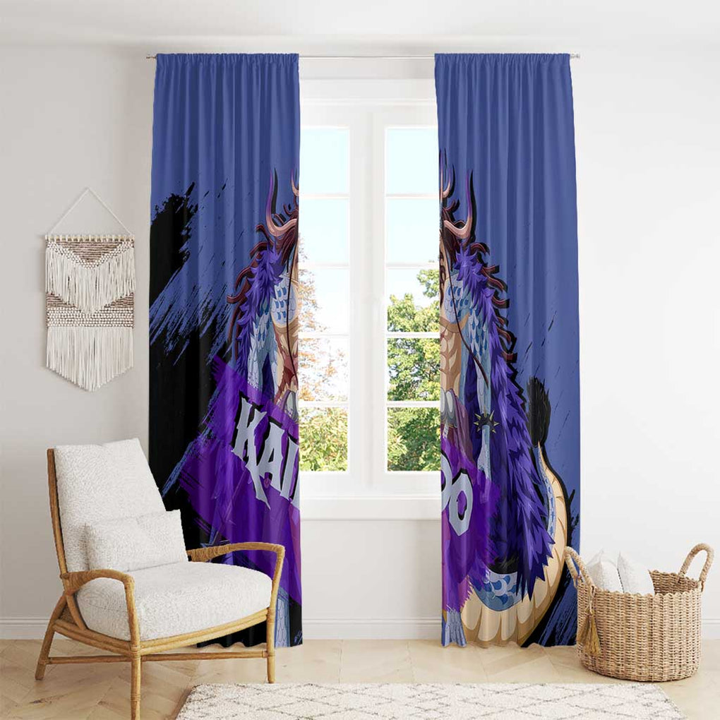 Kaido - One Piece Window Curtain Anime Style