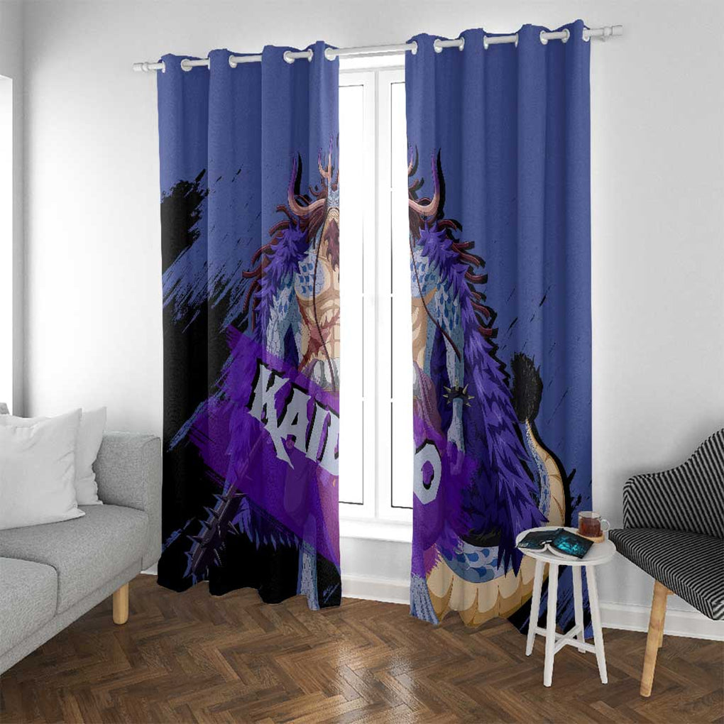 Kaido - One Piece Window Curtain Anime Style
