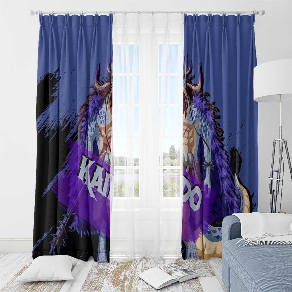Kaido - One Piece Window Curtain Anime Style