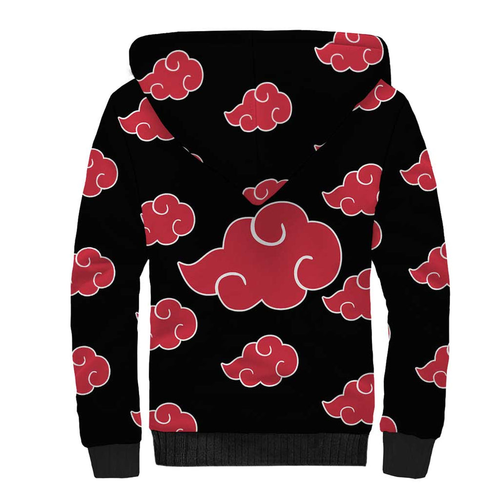 Akatsuki Uniform - Naruto Sherpa Hoodie Anime Style