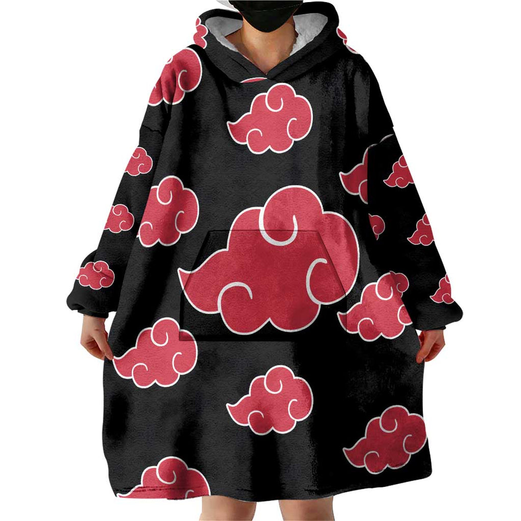 Akatsuki Uniform - Naruto Wearable Blanket Hoodie Anime Style
