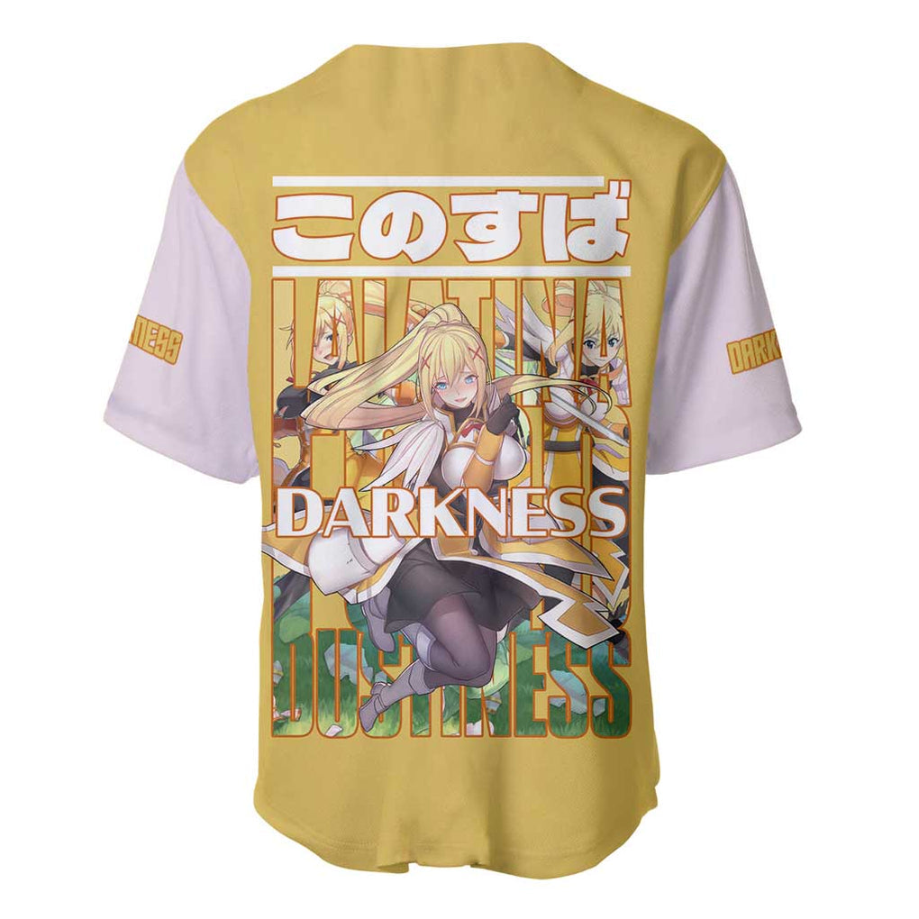 Darkness Konosuba Baseball Jersey Anime Style