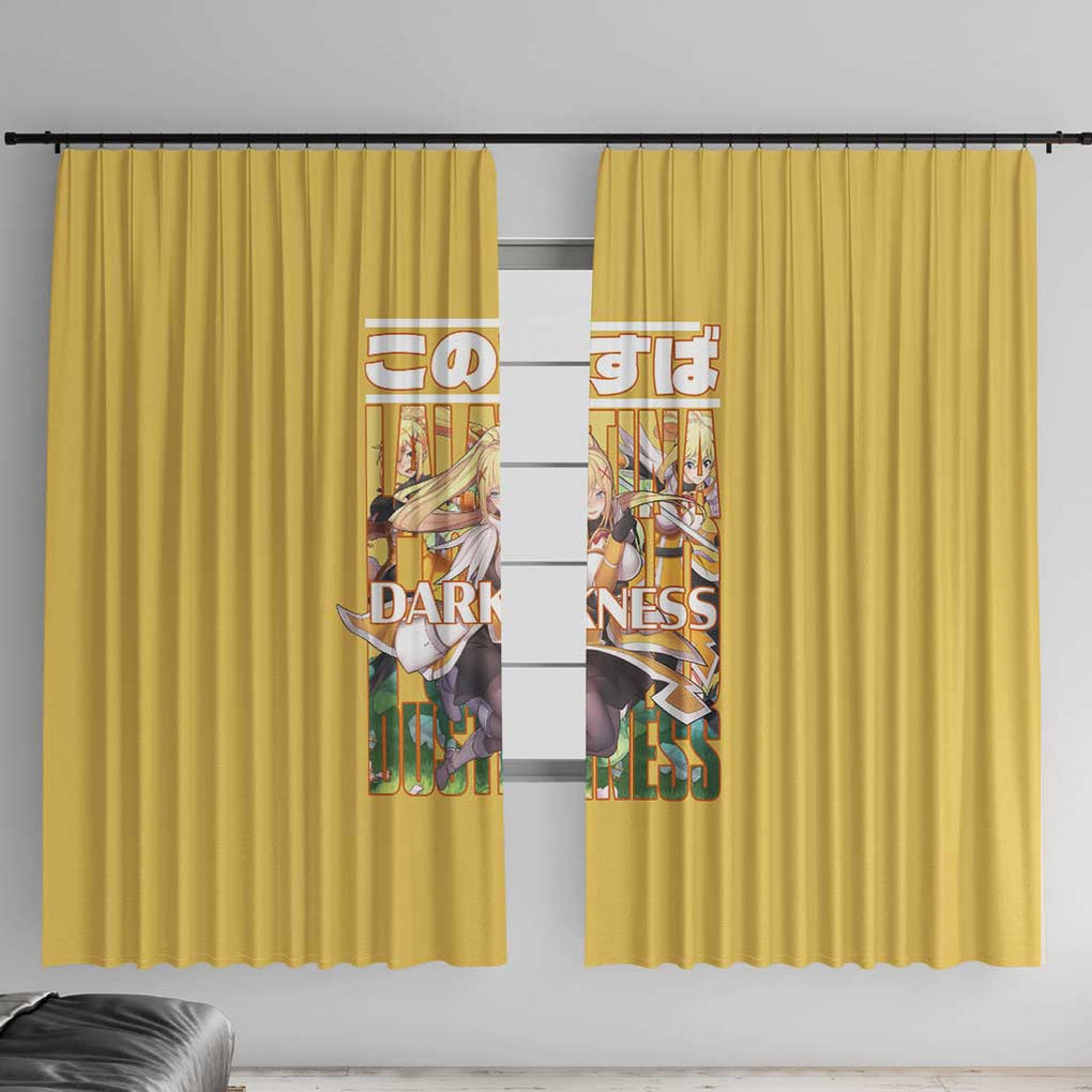 Darkness Konosuba Window Curtain Anime Style