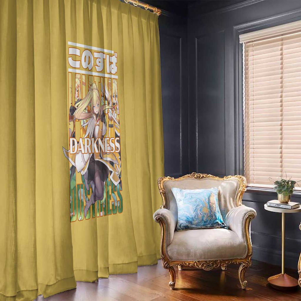 Darkness Konosuba Window Curtain Anime Style