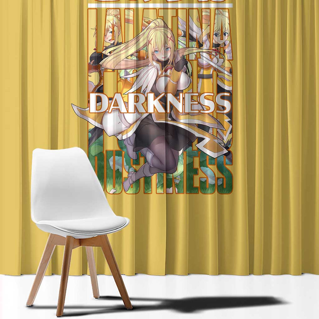 Darkness Konosuba Window Curtain Anime Style