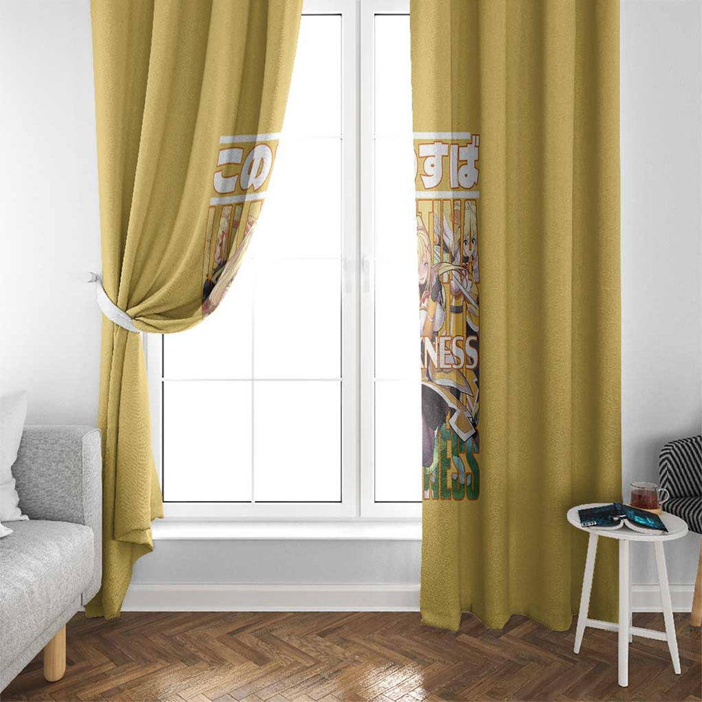 Darkness Konosuba Window Curtain Anime Style