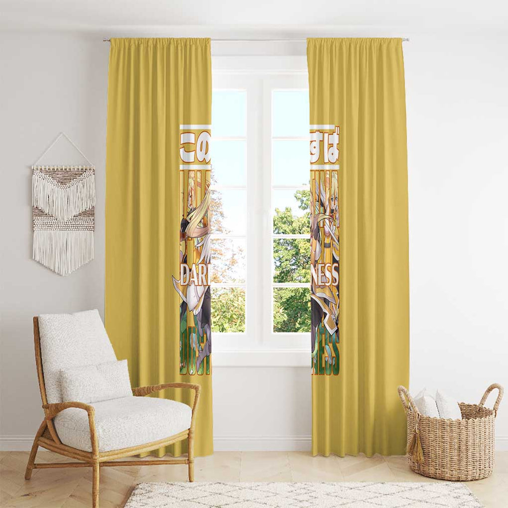 Darkness Konosuba Window Curtain Anime Style