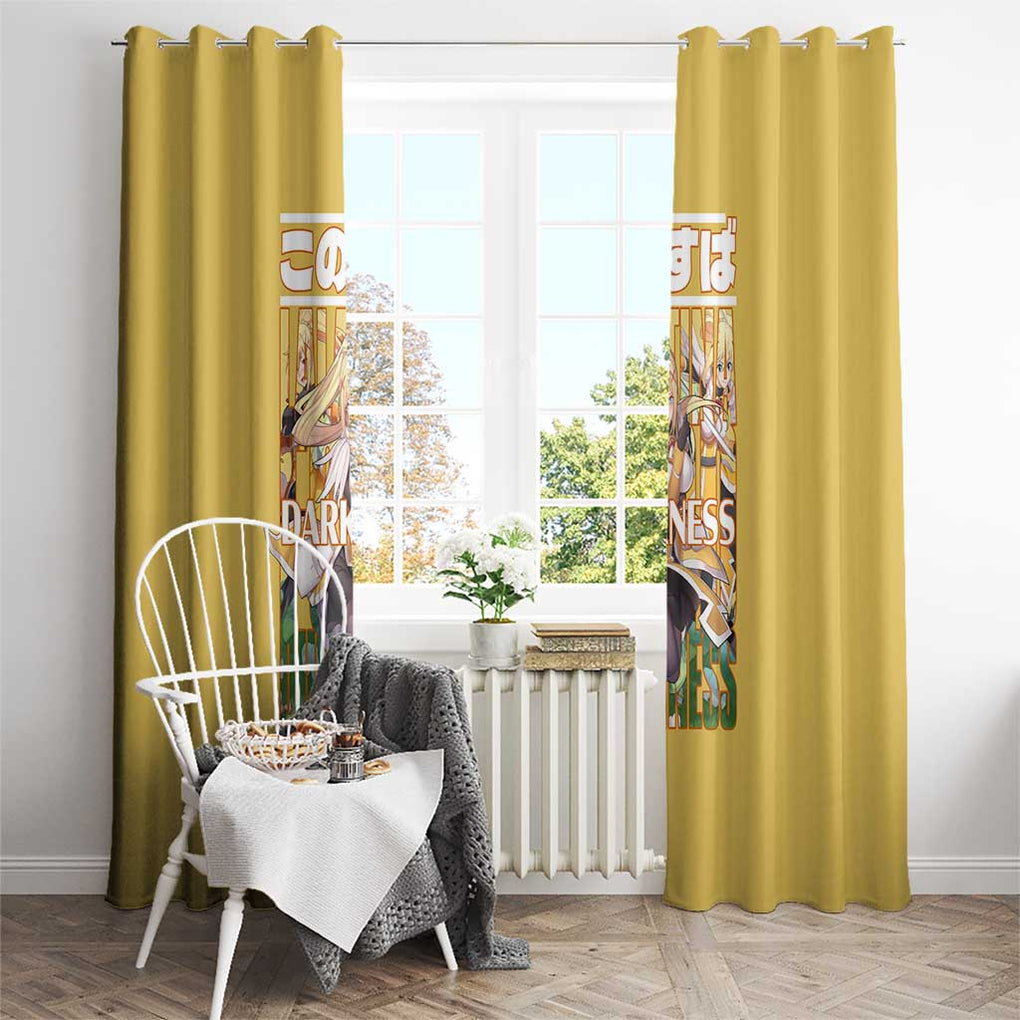 Darkness Konosuba Window Curtain Anime Style