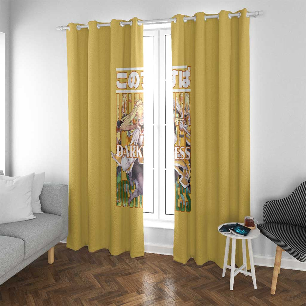 Darkness Konosuba Window Curtain Anime Style