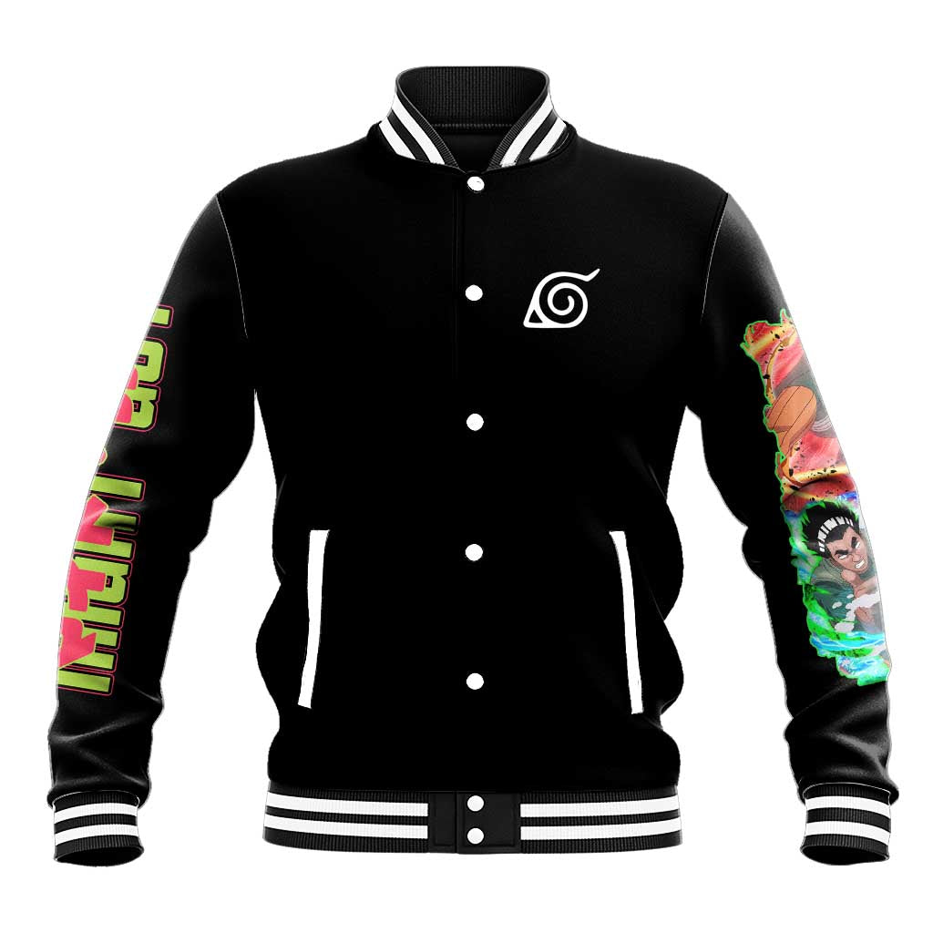 Might Guy V2 Naruto Baseball Jacket Japan Anime Style - The Mazicc