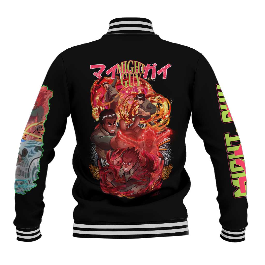Might Guy V2 Naruto Baseball Jacket Japan Anime Style - The Mazicc