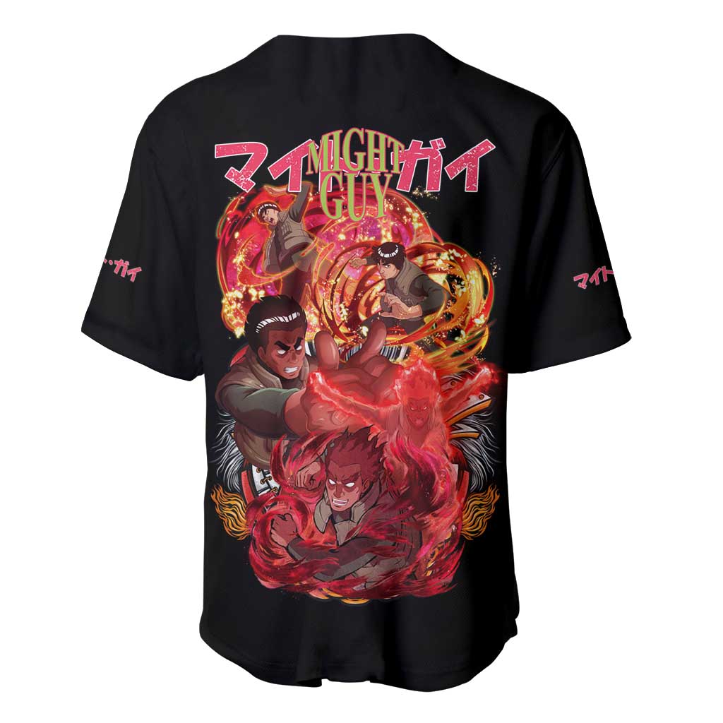 Might Guy V2 Naruto Baseball Jersey Japan Anime Style - The Mazicc