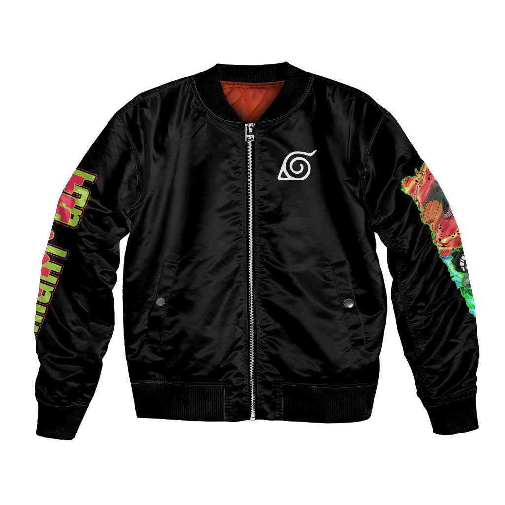 Might Guy V2 Naruto Bomber Jacket Japan Anime Style - The Mazicc